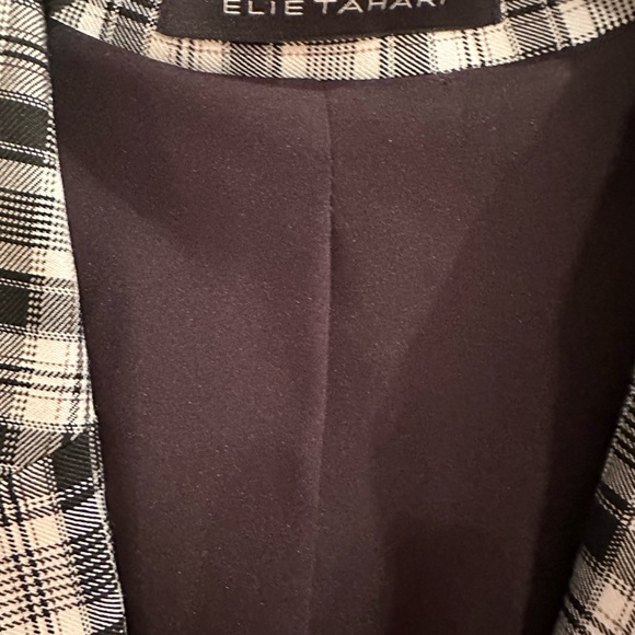 ELIE TAHARI
collection PLAID SINGIE BUTTON BLAZER size 6 new - Picture 5 of 10
